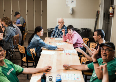 People playing bingo